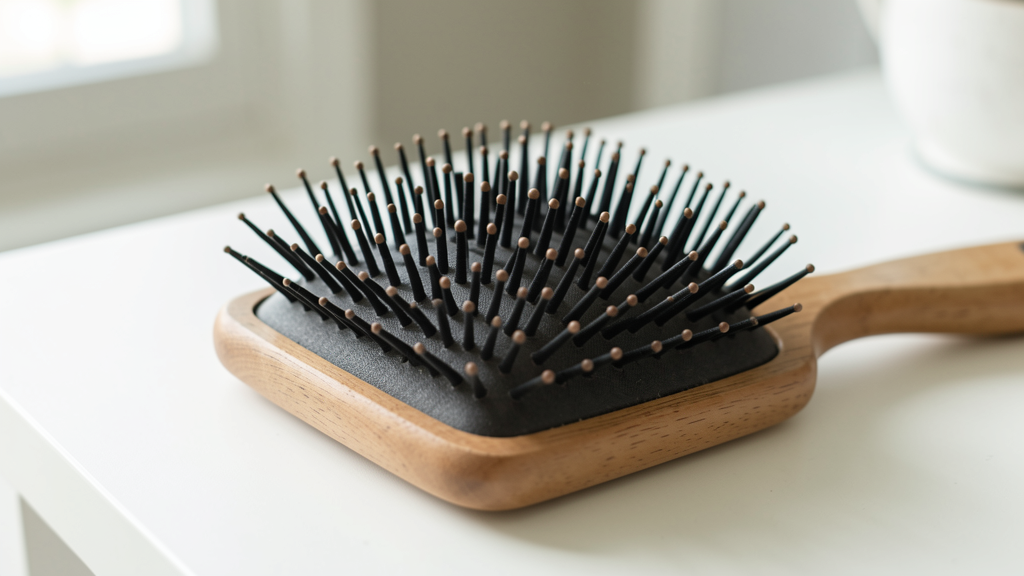 Photographic detail related to Denman Brush vs. Wide-Tooth Comb: Which Defines 4C Curls Better?