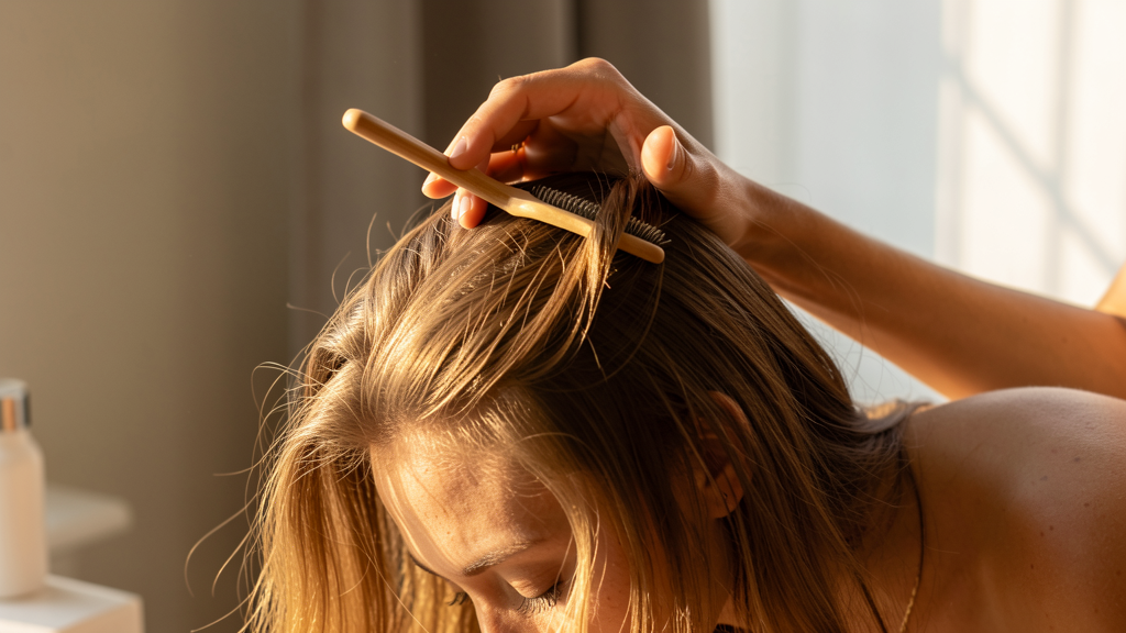 Photographic detail related to Precision Scalp Massage: A Circulation Protocol for Growth Without Tangles