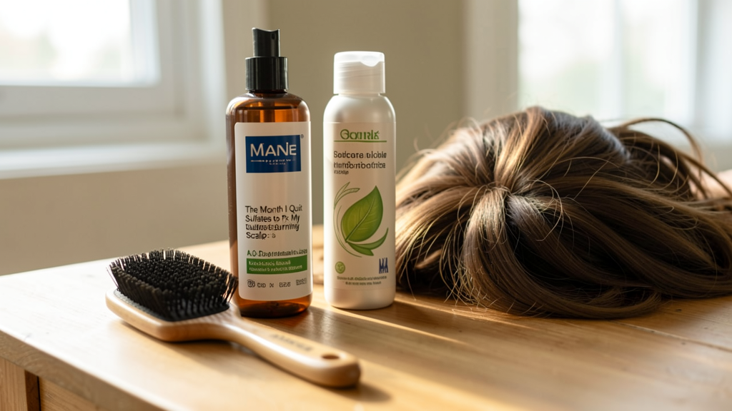 Photographic detail related to The Month I Quit Sulfates to Fix My Burning Scalp: A 30-Day Inflammation Log