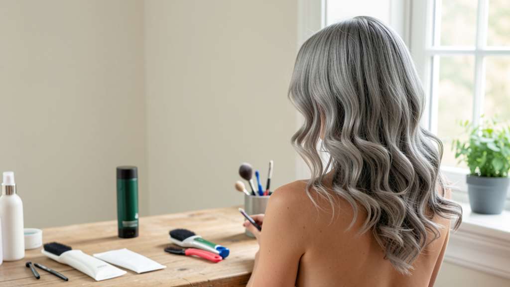 Editorial image illustrating Why Your Ash Toner Turned Your Hair Gray: The Pigment Trap