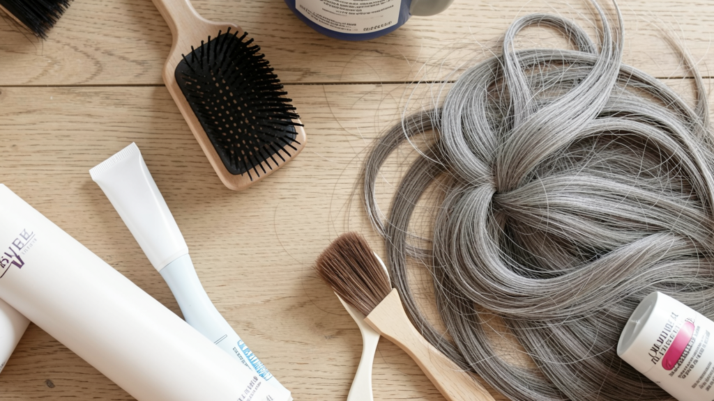 Photographic detail related to Why Your Ash Toner Turned Your Hair Gray: The Pigment Trap